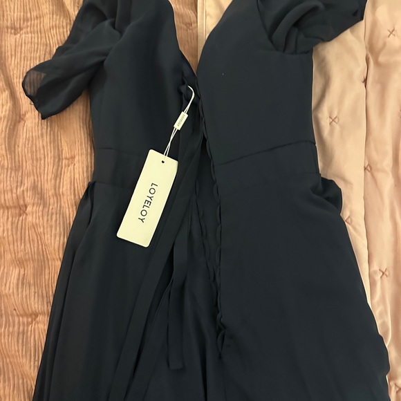 Maid of honor dress, mother of the bride, formal event dress in Navy blue - Picture 4 of 8